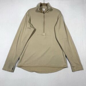 Military Shirt Mens Medium Mid Weight Cold Weather Gen III Waffle Grid Fleece